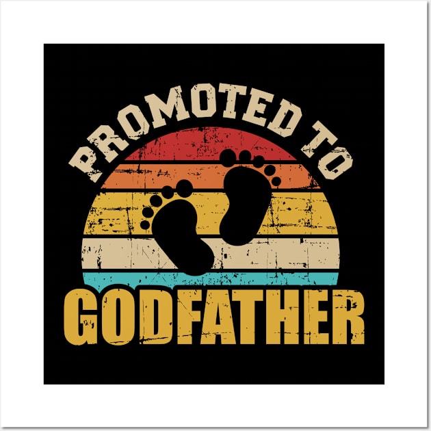 Promoted to godfather vintage Wall Art by Designzz